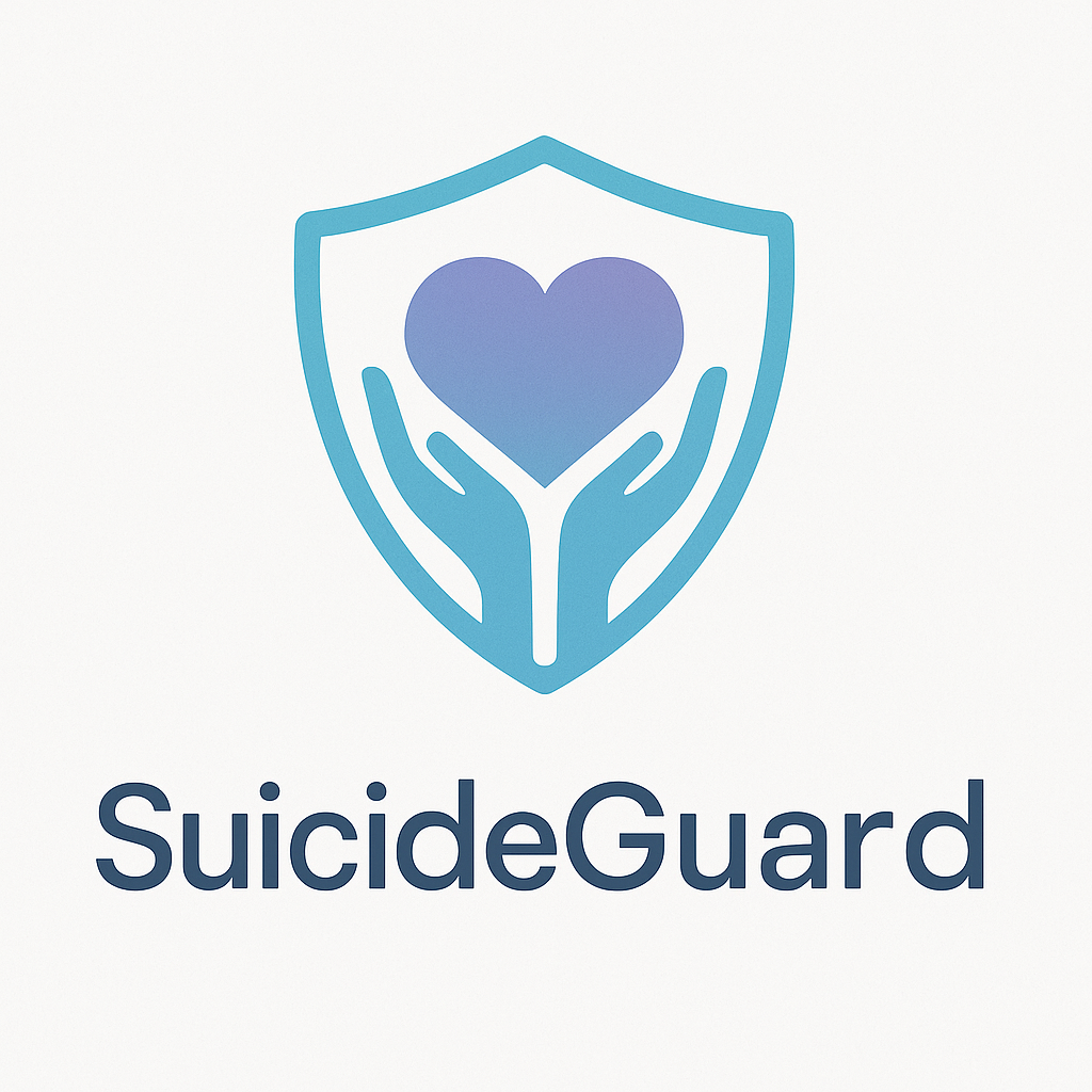 SuicideGuard logo - AI-powered suicide prevention technology